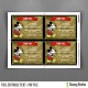 Mickey Mouse Party Vintage Style Thank You Cards